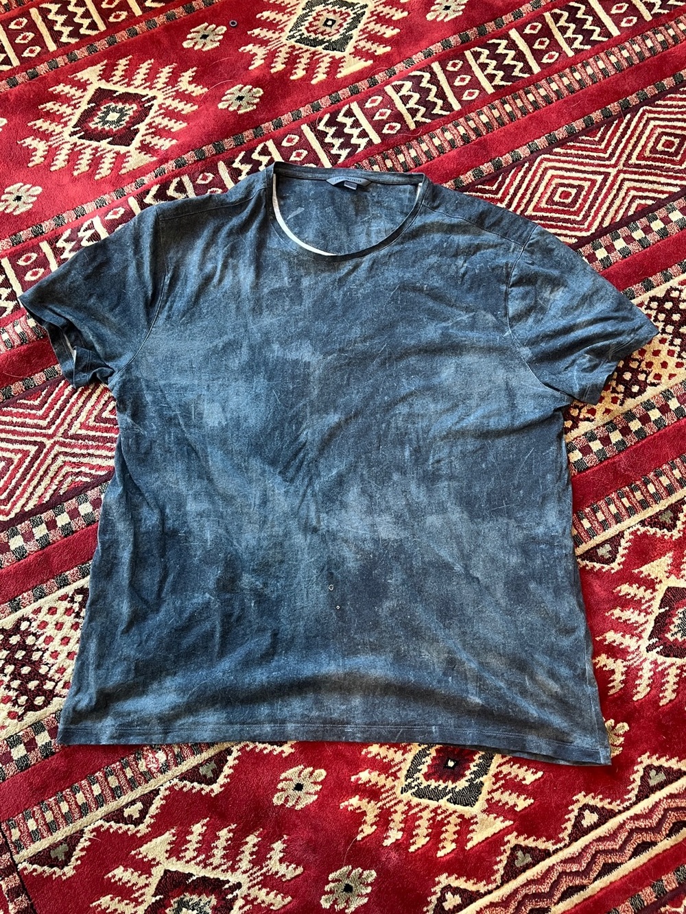 John Varvatos Distressed Short Sleeve Crew Tee